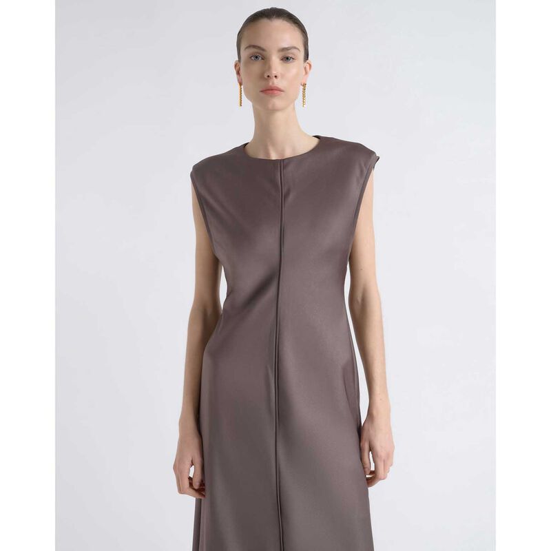 Cue Satin Bias Midi Dress image number 7